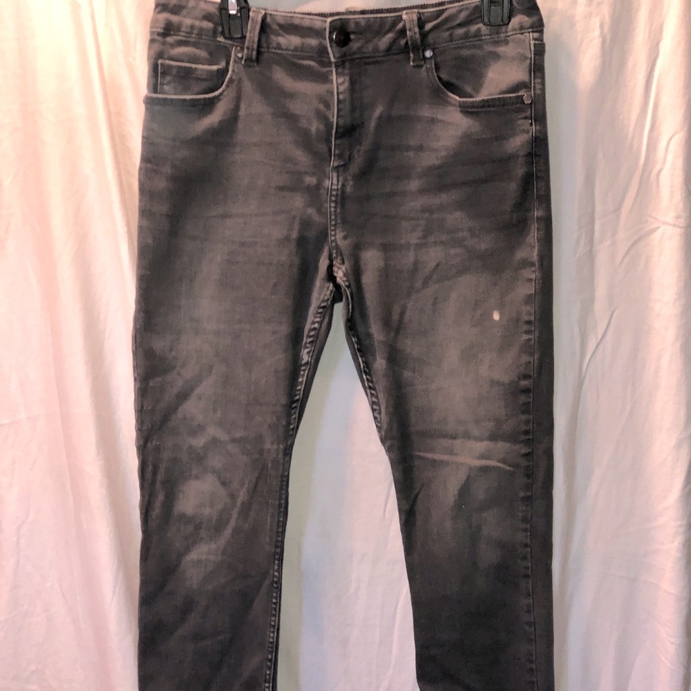 Grey dip Denim Skinny Jeans